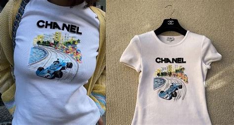 chanel f1 shirt prix|Chanel f1 tees price.